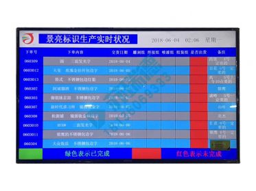 液晶电子看板车间电子看板系统